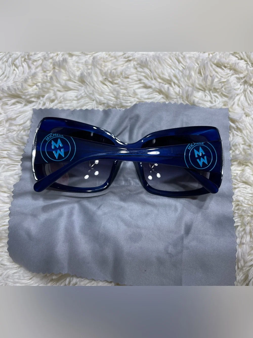 Michele Women’s Dark Blue Sunglasses with Case